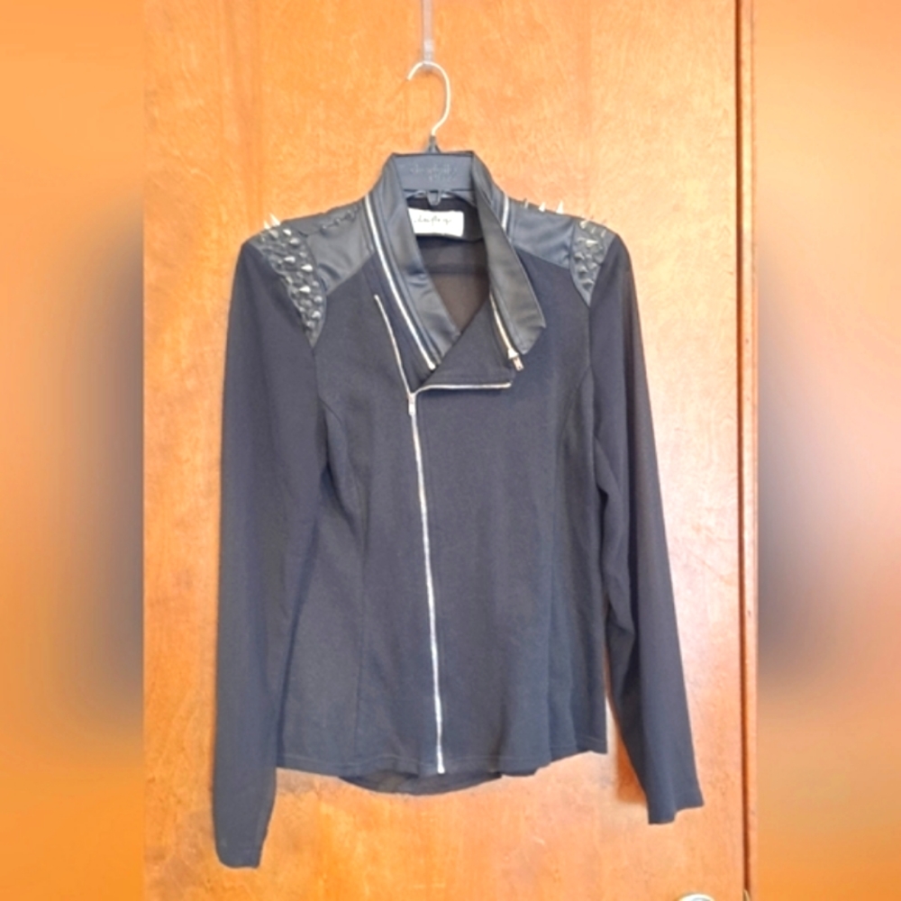 Rare - Daytrip Studded Shoulder Sheer Jacket